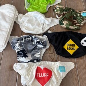 Charlie Banana Diaper Covers - Green, White, Camouflage, Black